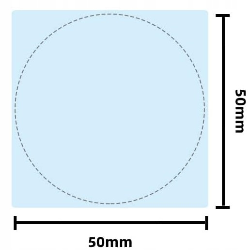 Etykiety termiczne do drukarki Phomemo M110 M120 M200 M220 M221 50x50mm Szerokość etykiety 50 mm