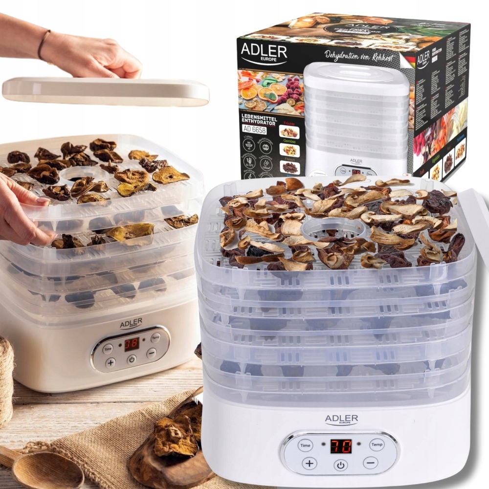 Velká Potravinářská Sušička na houby a maso 550 W 5 úrovní