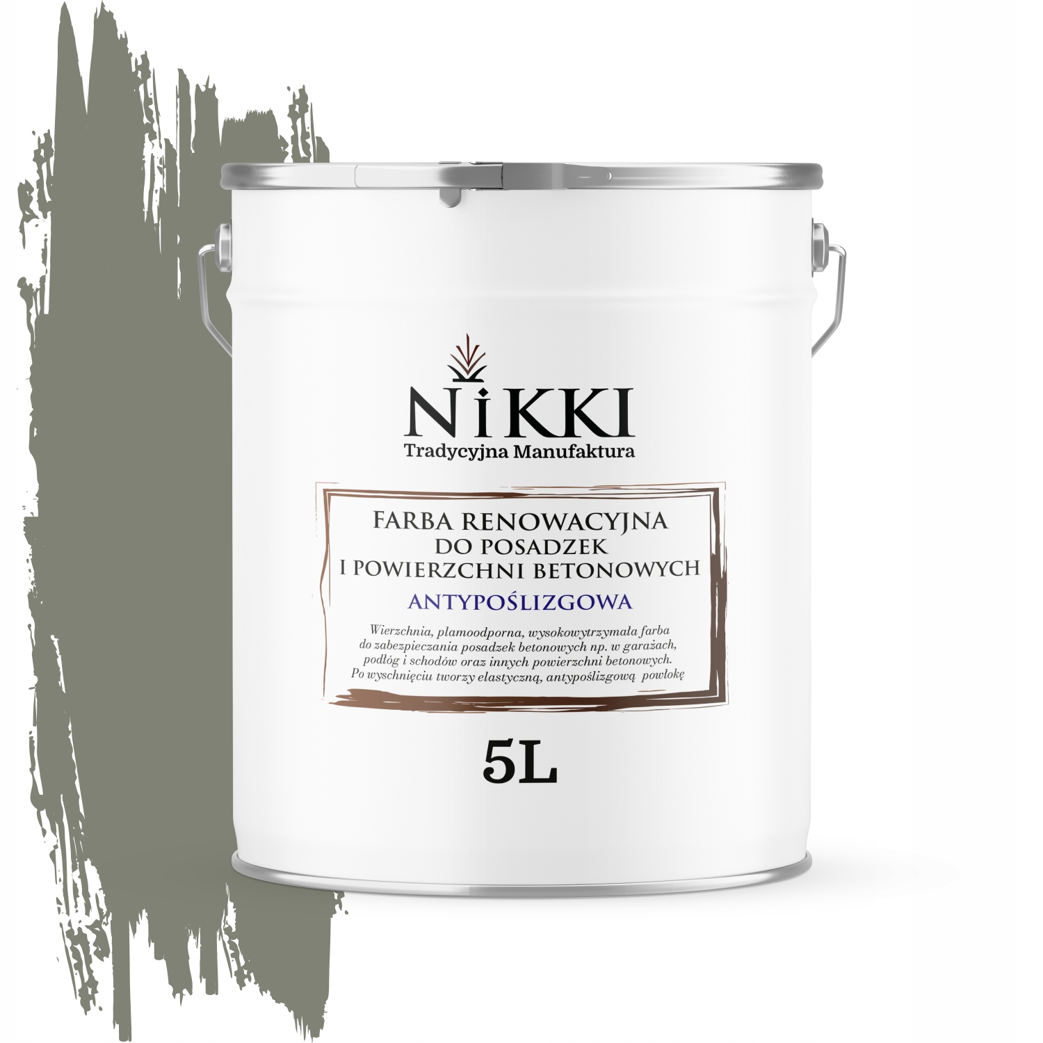 Renovačná Farba Na Podlahy Protišmyková Uv Cementová Šedá RAL7033 5 L
