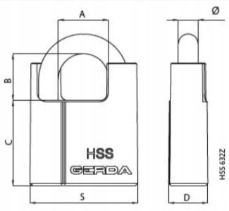 KŁÓDKA GERDA HSS 632Z ATEST KLASA 4 Kod producenta HSS632Z