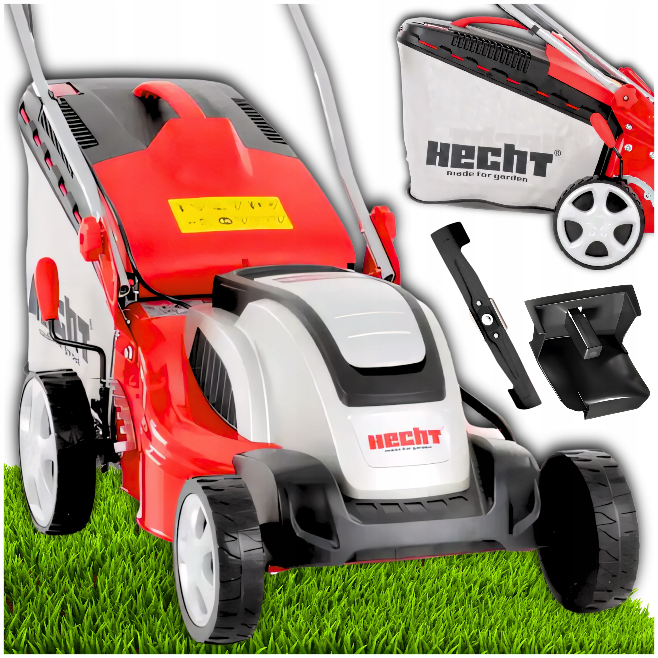 Kosiarka Elektryczna Do Trawy Hecht 1641 1600W Szerokość 41CM Turbo Silnik