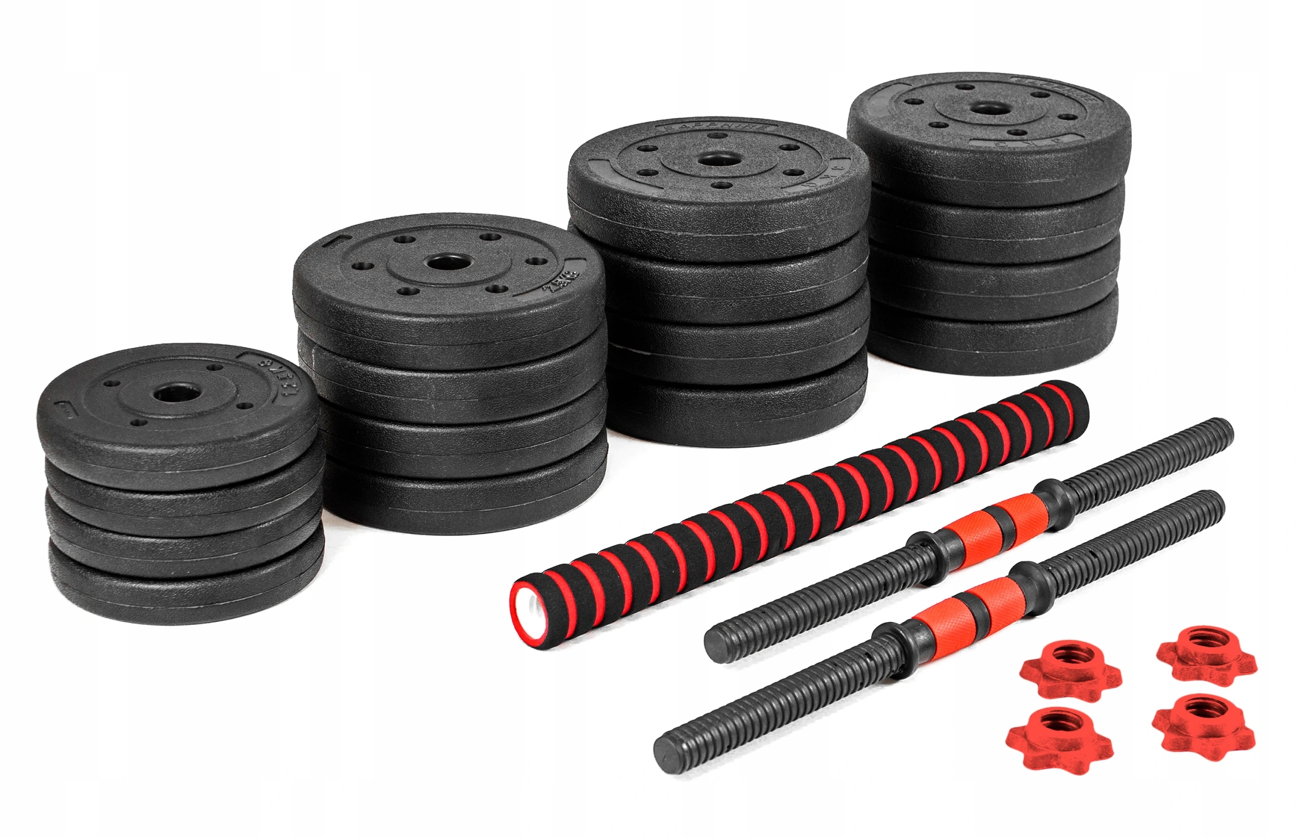 ZESTAW DO ĆWICZEŃ 2w1 HANTLE GRYF OBCIĄŻENIE 40KG PRO MAX Rodzaj bitumiczne