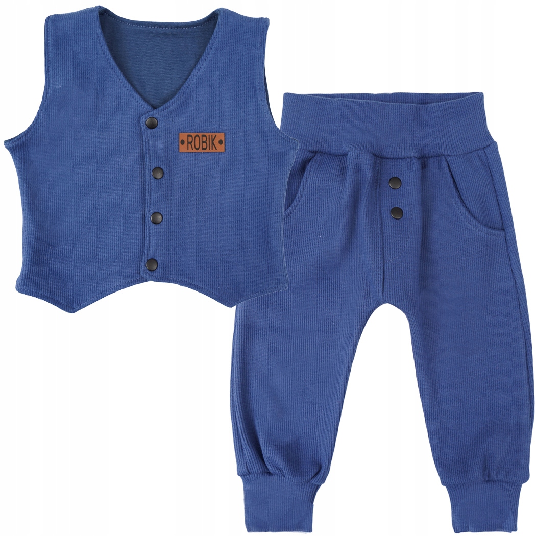 

Jeans Komplet 2cz kamizelka + spodnie r.62