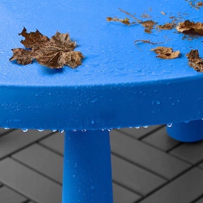 IKEA MAMMUT Stolik niebieski + 2 stołki dla dzieci Marka Ikea