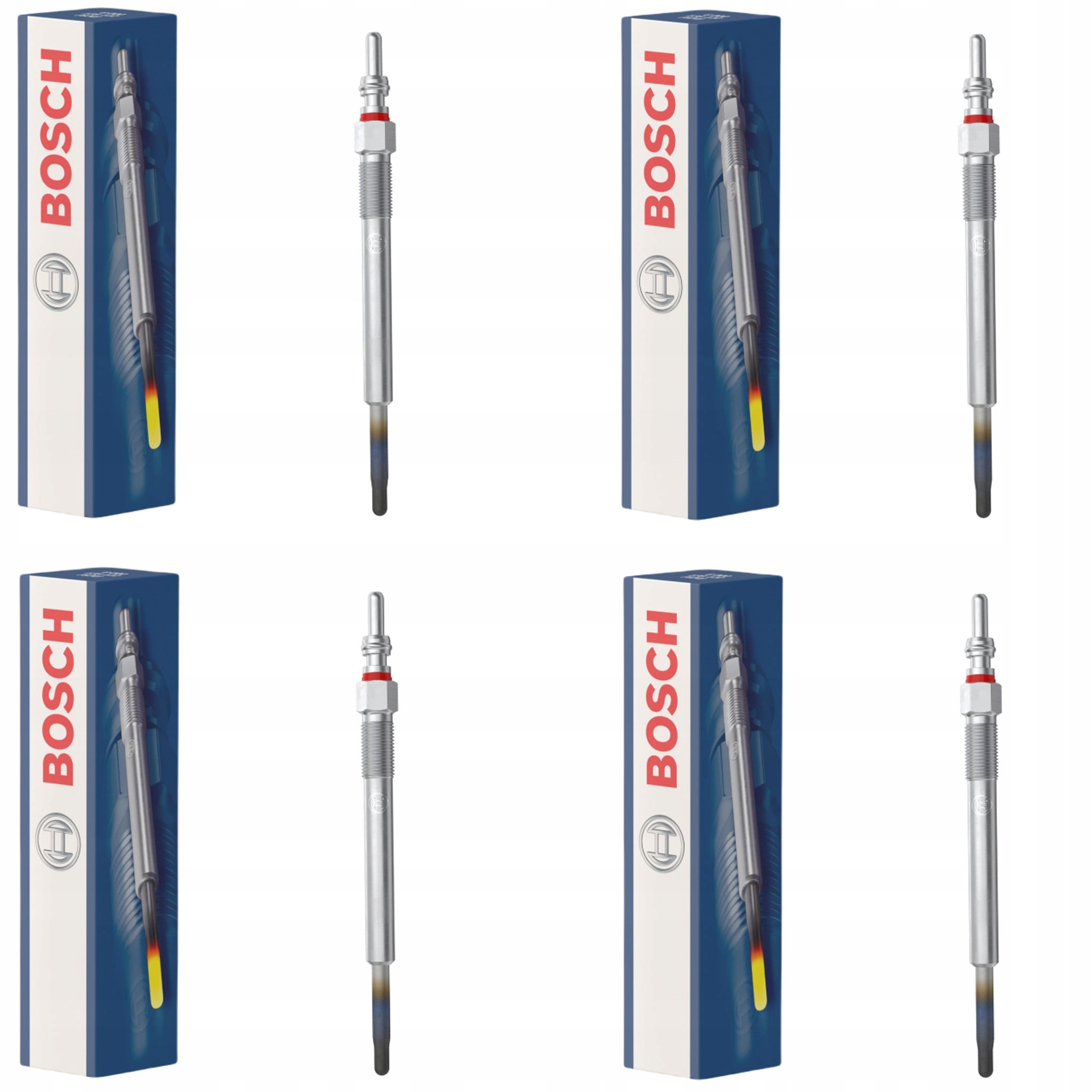 BOSCH ŚWIECE ŻAROWE ALFA MITO FIAT 500 PANDA PUNTO TIPO DOBLO FIORINO