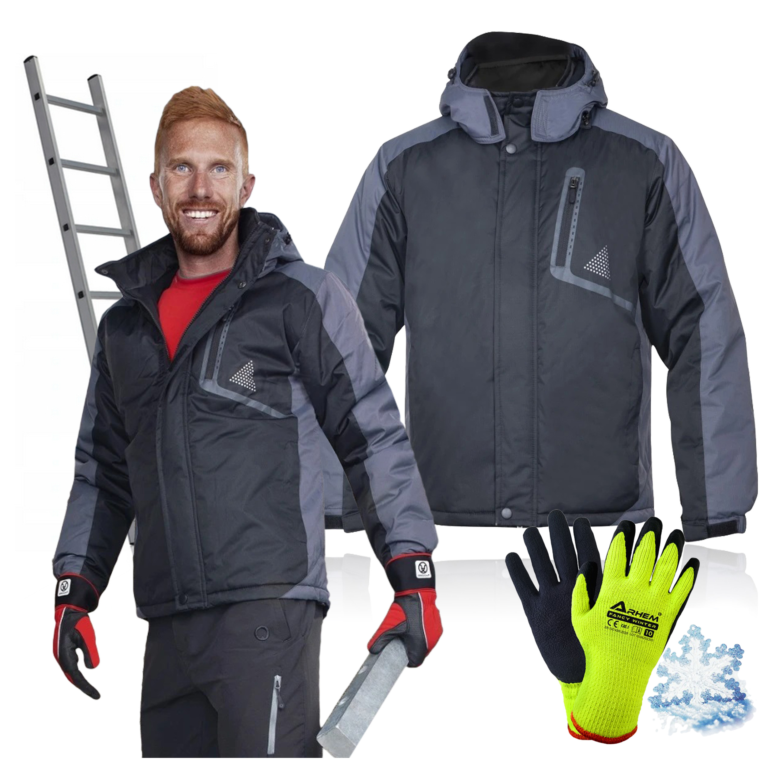 Pánská teplá pracovní zateplená zimní bunda Ardon York XXL Bonus Rukavice