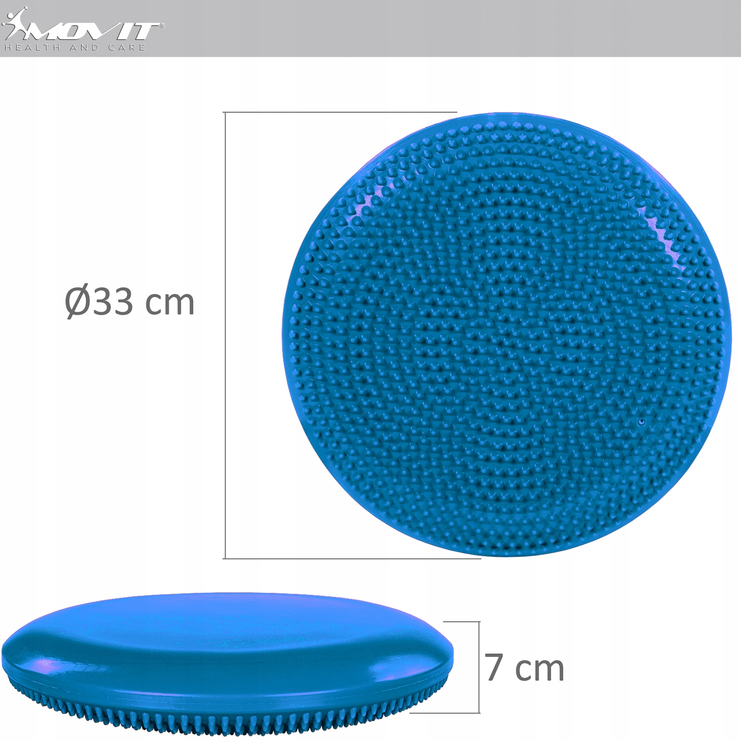 MĖLYNA JUTIKLIO CUSHION 33 CM BERET DISK Modelis MOVIT-219