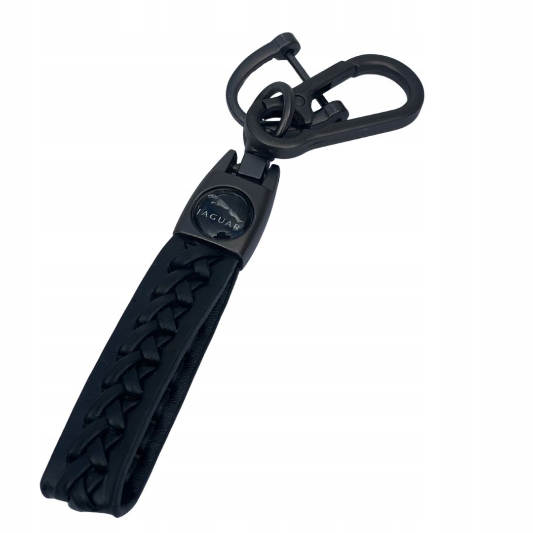 Brelok Do Kluczy Samochodowych Jaguar Metal Skóra