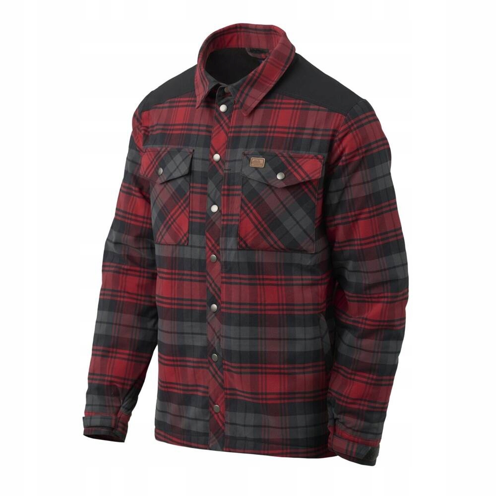 Helikon Koszula Winter Warden Slate Crimson Plaid M
