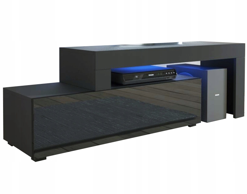 

Komoda Szafka Rtv Rozsuwana 108-200 połysk Led