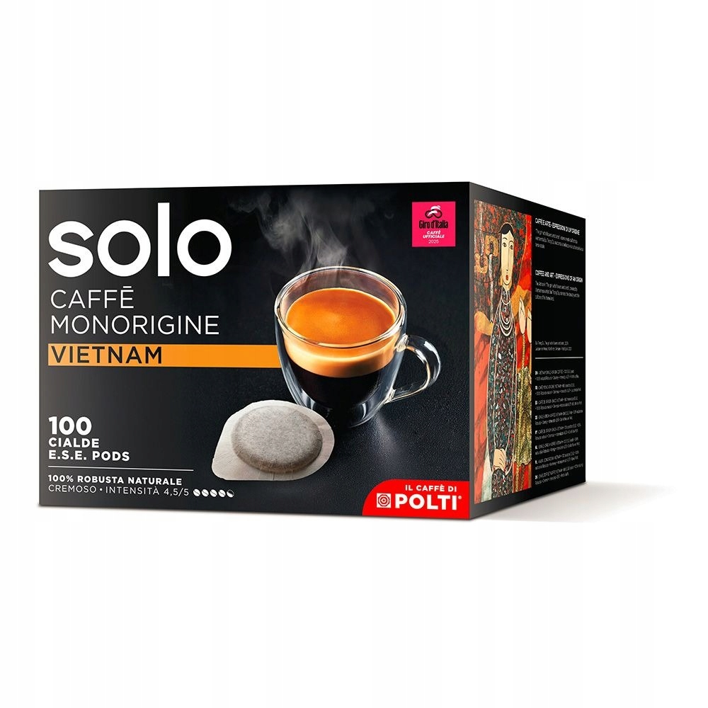 Levně Sada 100 Sáčků E.s.e. Solo Caffè Monorigine Vietnam Pro Kávovary Polti