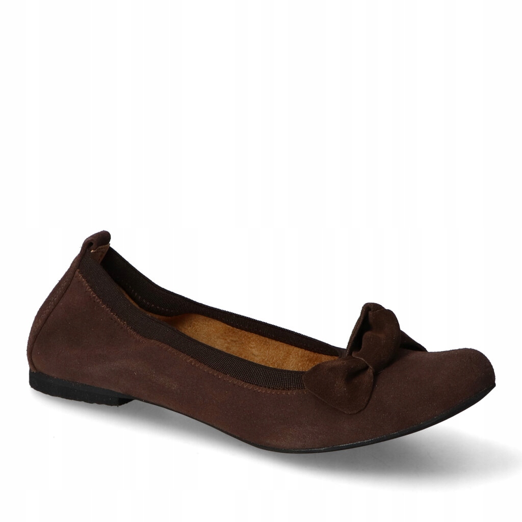 Baleríny Tuomo 1175 Čokoláda velur 40