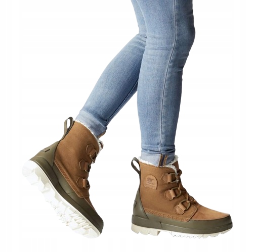 Sorel Dámské Sněhule Hnědé Zateplené S Kůží 37 Jtf