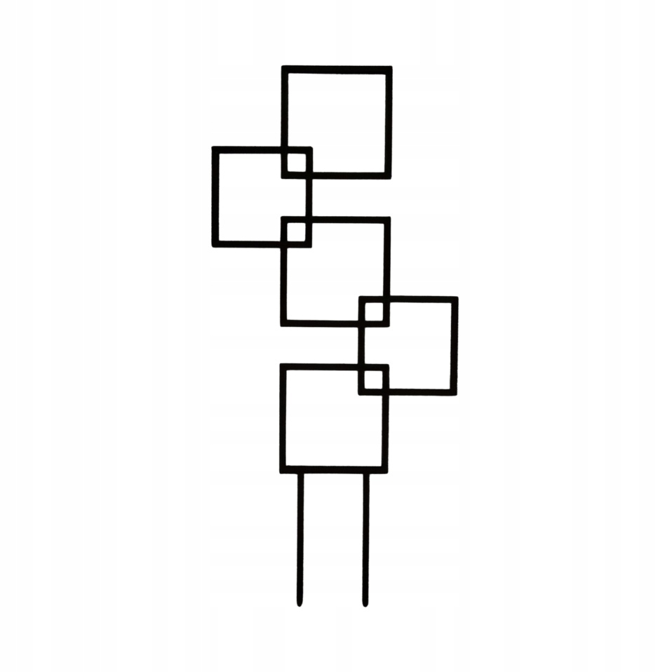 

Podpórka Drabinka Pergola Do Kwiatów Czarna 27cm