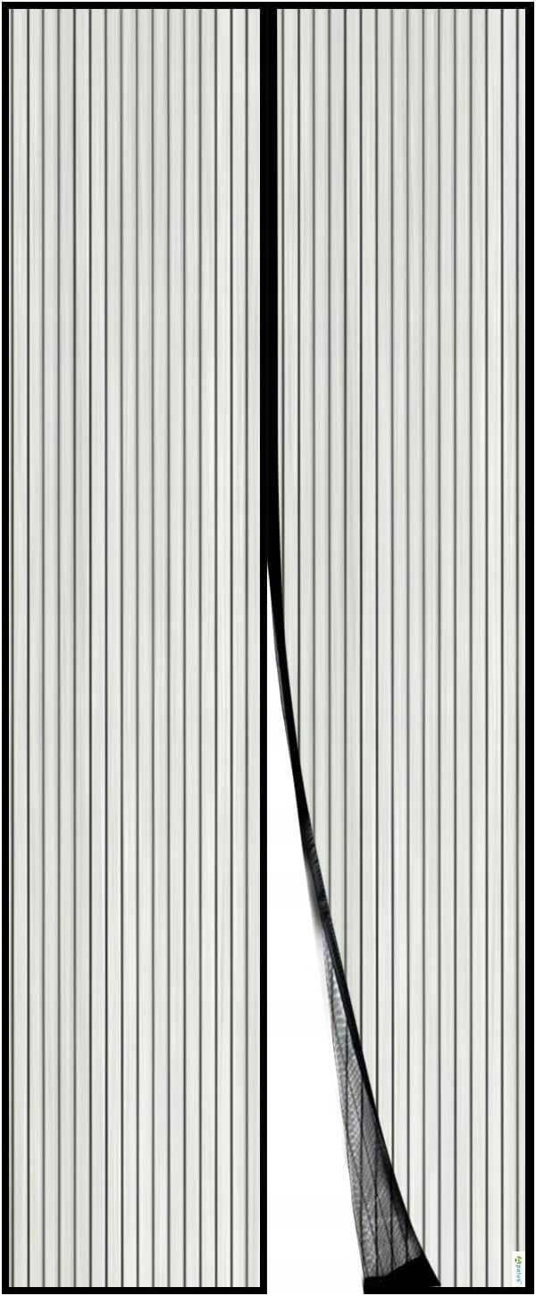 Moskytiéra Apalus Classic 75x200 cm černá na dveře, magnetická, suchý zip