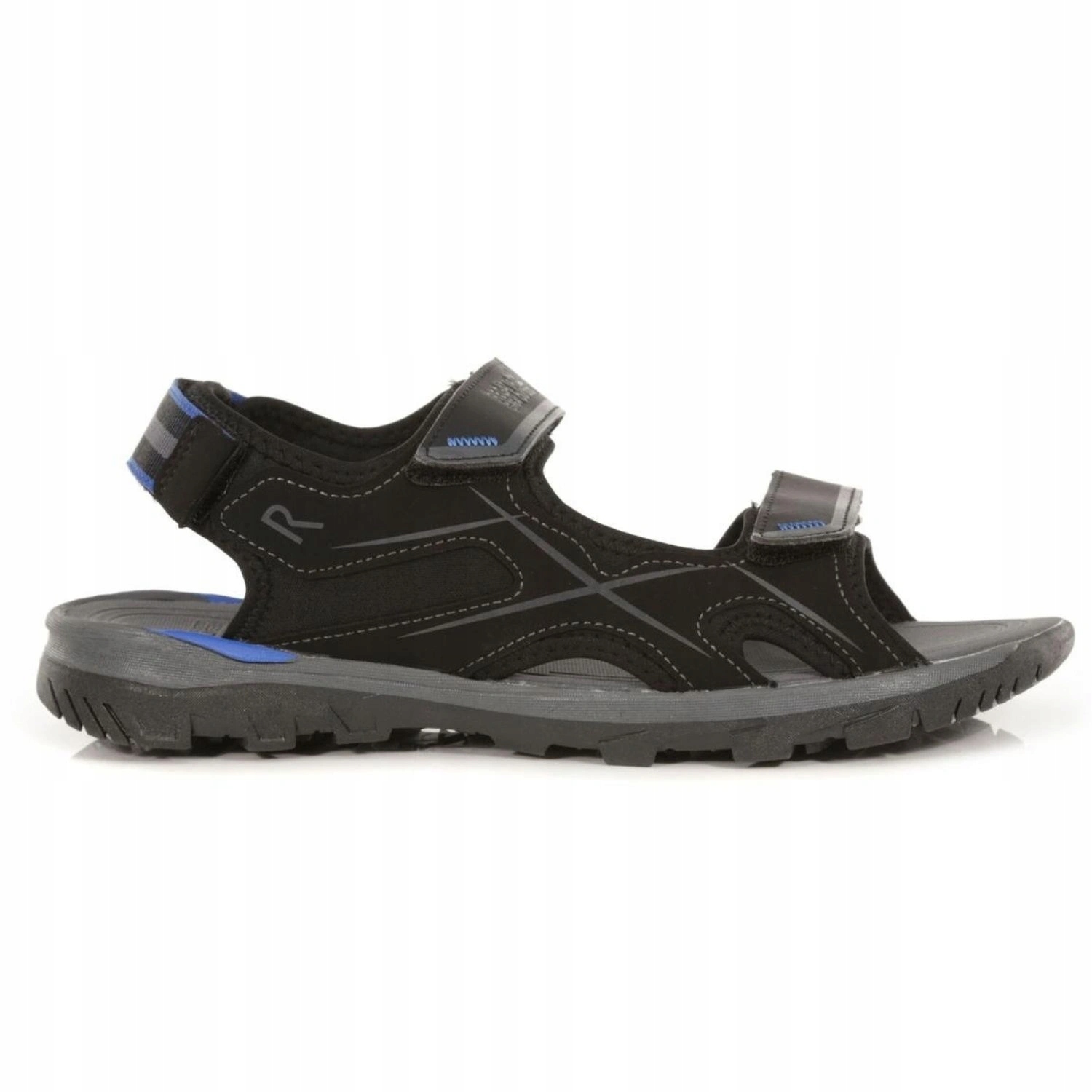 Pánské sandály Regatta Kota na suchý zip, černé, sportovní, pohodlné na léto, velikost vel.