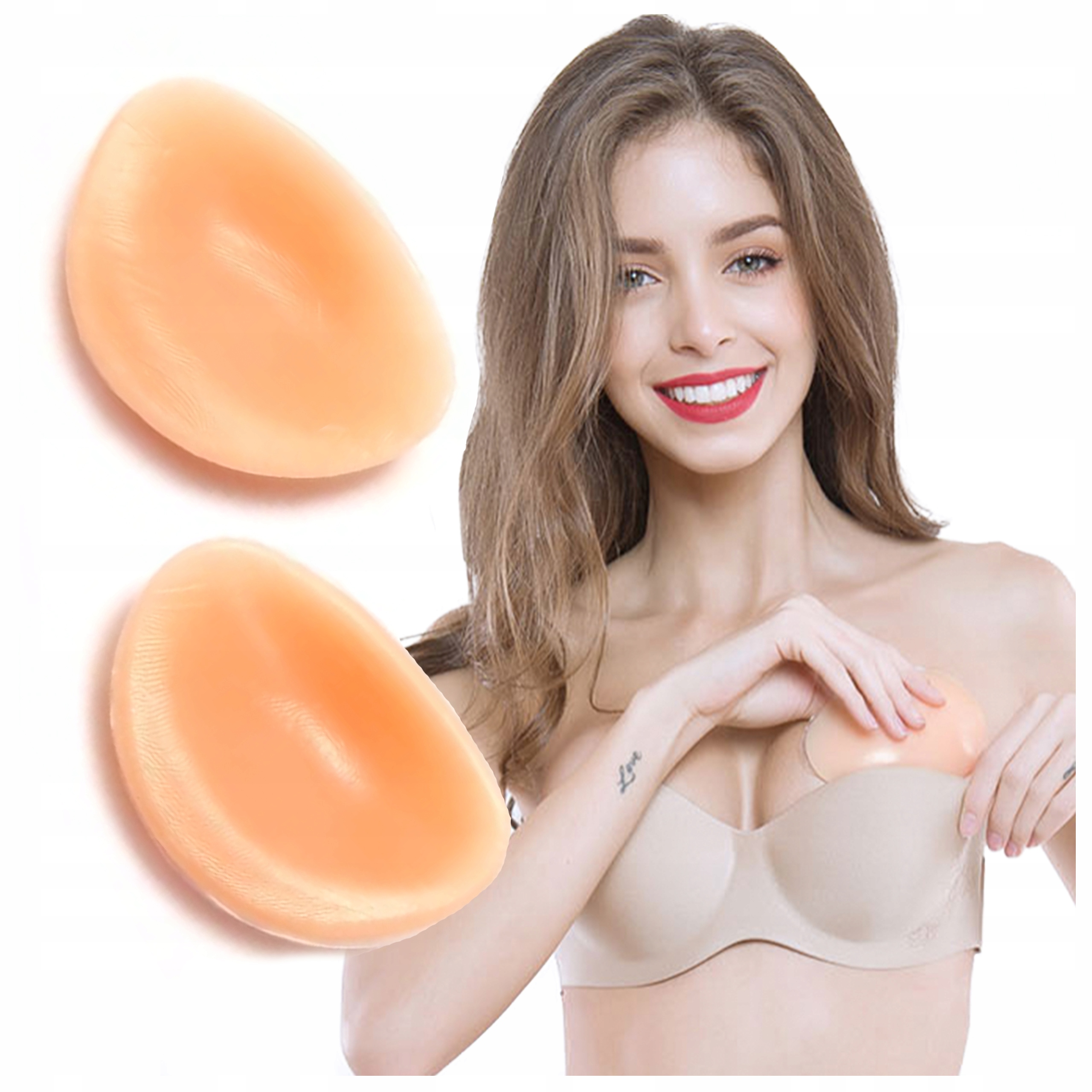 

Silikonowe Wkładki do biustonosza Push-up bikini