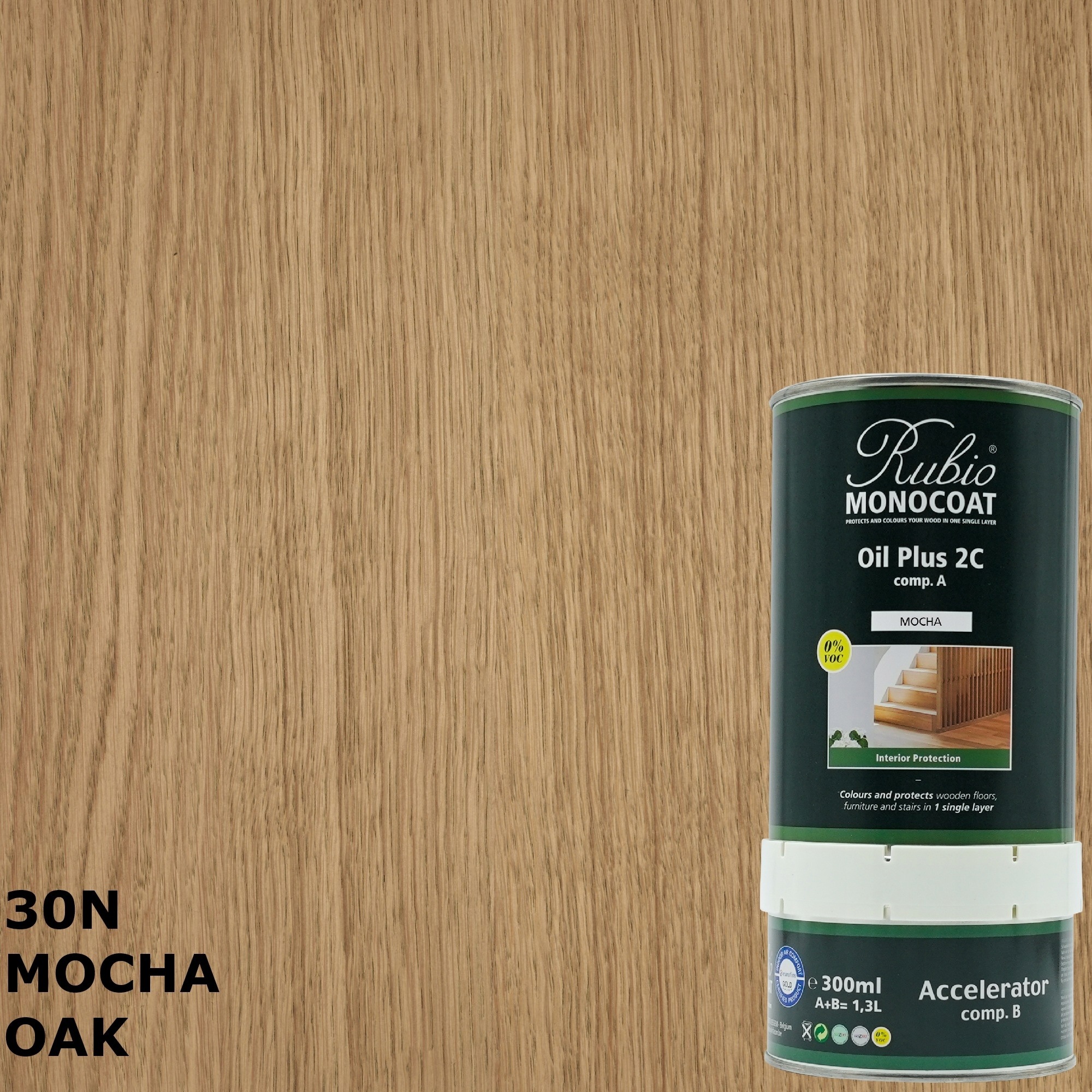 Rubio Monocoat Oil +2C Olej Mocha 1,3l