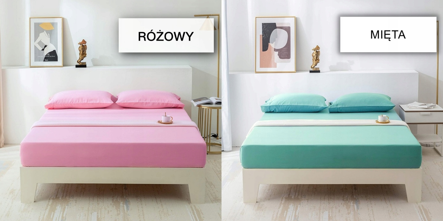 PRZEŚCIERADŁO BAWEŁNIANE Z GUMKĄ 90x200 PREMIUM RÓŻNE KOLORY SUPER JAKOŚĆ Wymiary 90x200cm