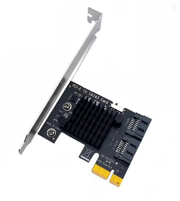 Karta adapter do komputera PCI PCIe 1X na 2x SATA 3.0 Serial ATA 2-portowa
