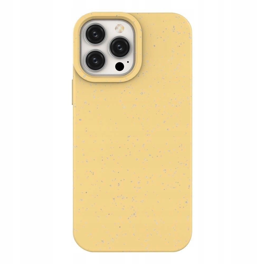 Eco Case etui do iPhone 14 Plus silikonowy degradowalny pokrowiec żółte
