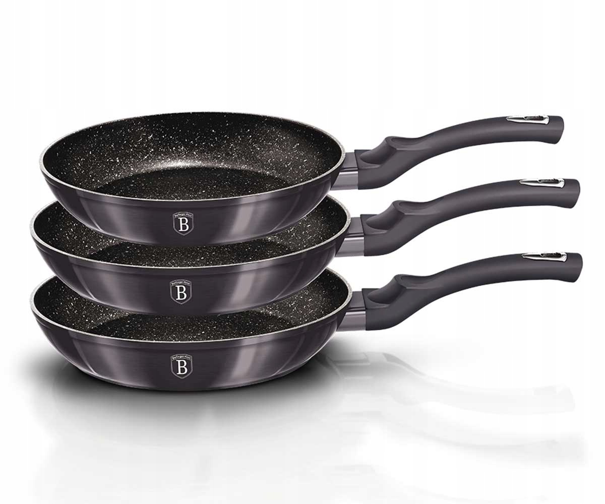 Sada 3 Granitových Pánví Berlinger Haus BH-6903 Carbon Pro
