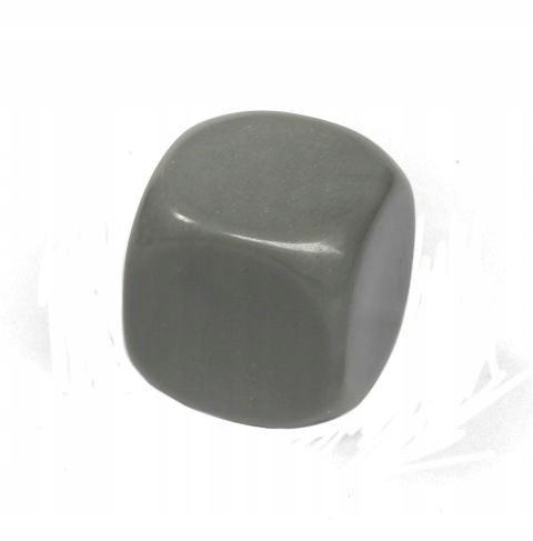 

Kość Kostka K6 16mm Blank Grey bez symboli