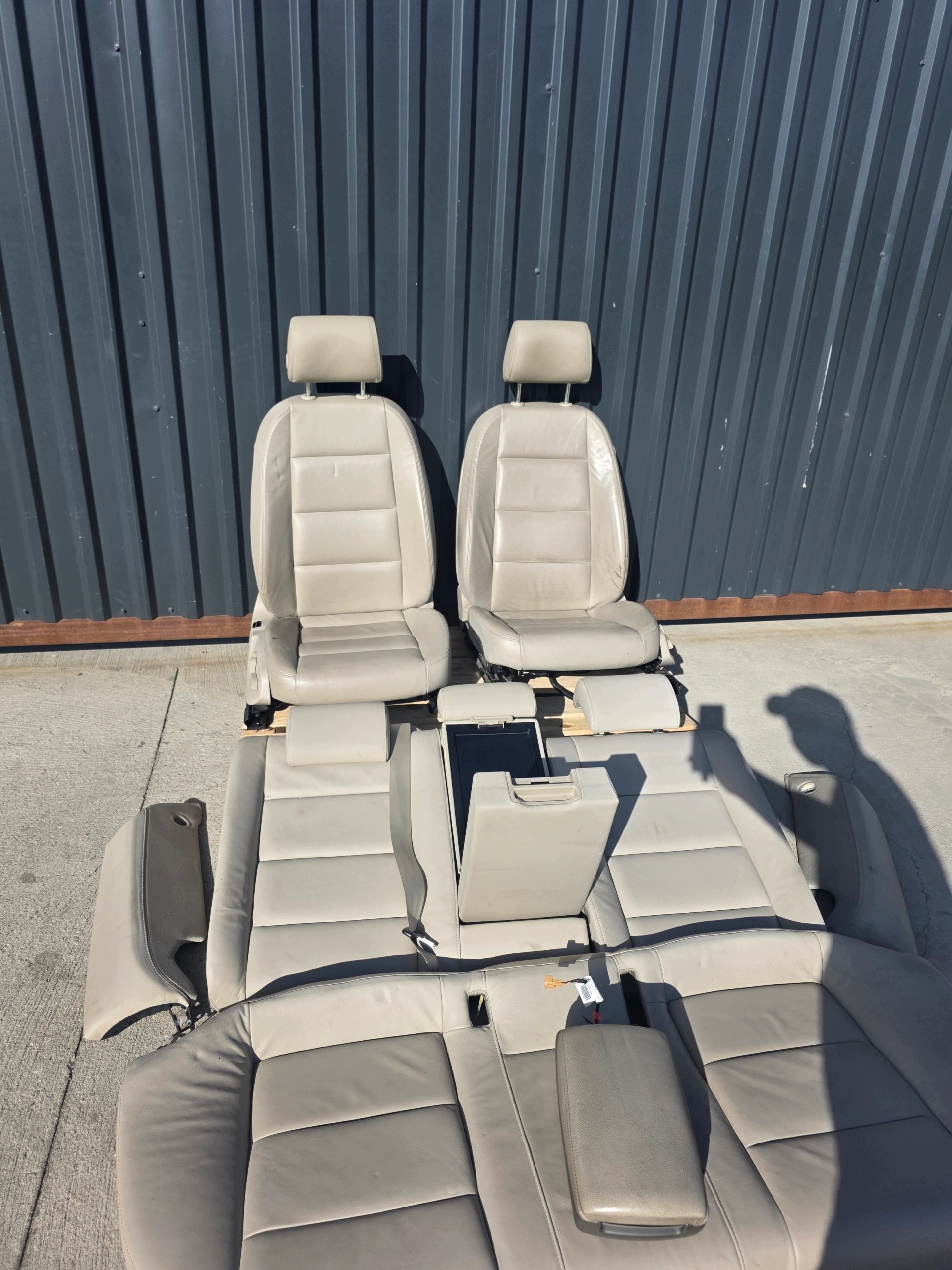 Sitz Sitze KOMPLET AUDI A6 C6 Leder BEZOWE heizung elektrisch !!!