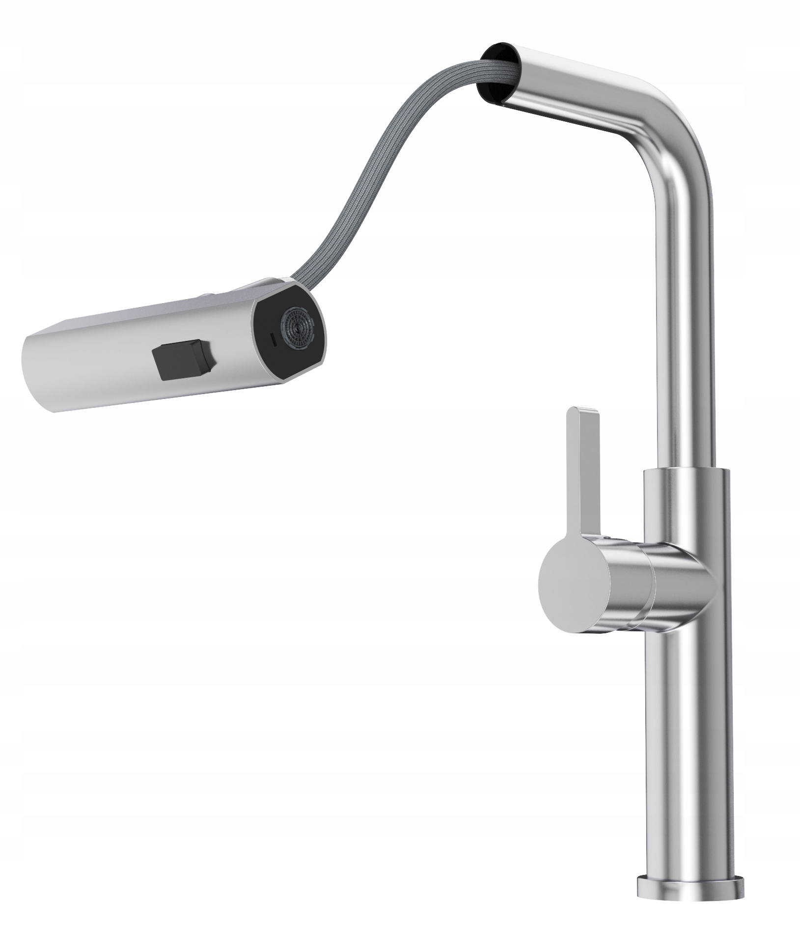 Kuchynský Kohútik S Výsuvným Výtokom, Chróm, 3 Prúdy Vody, Batéria Giro