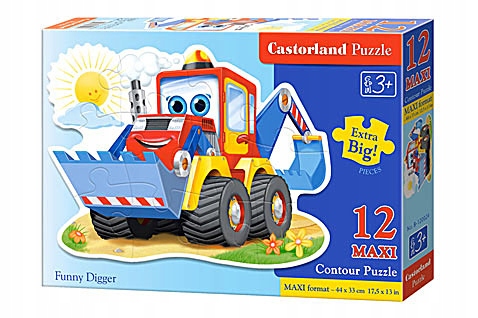 

Castor Puzzle 12 Maxi Funny Digger Wesoła Koparka