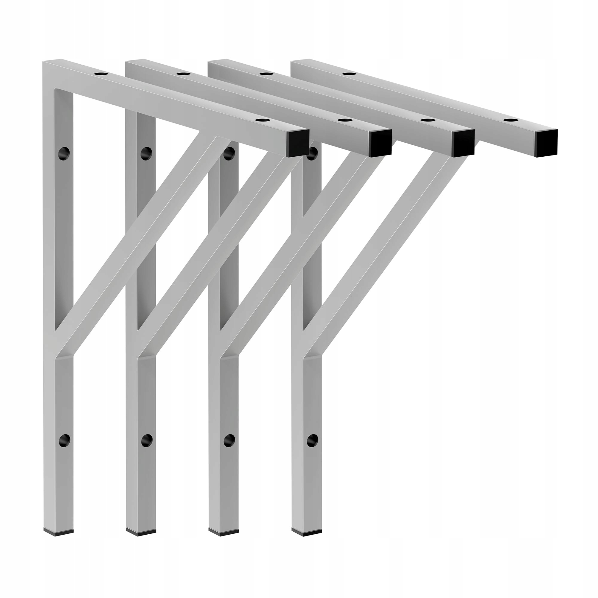 Kessler Pro Podpěra pod regál, poličku, stůl, umyvadlo 530 x 455 mm-4 ks