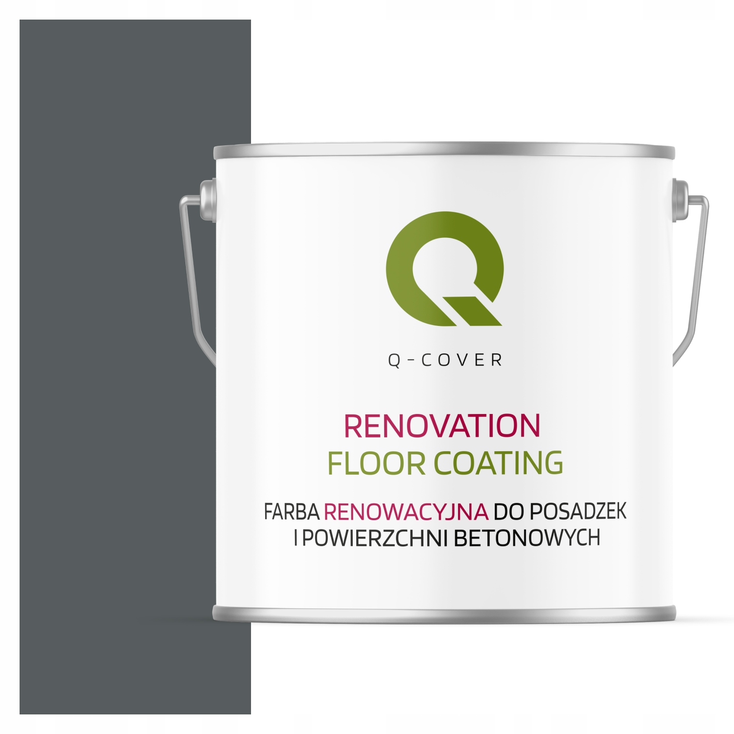 Farba Na Renováciu Betónových Podláh Šedá Bazaltová Ral 7012 Saténová 5 L