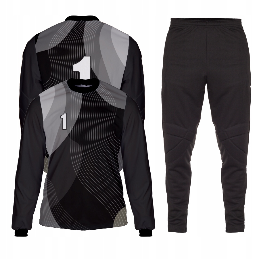 Brankářská Souprava mikina , kalhoty s chrániči Č. 1 střih Sz velikost S-160