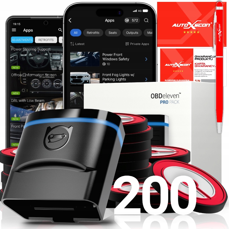 Vag Diagnostický Interface OBDeleven Pro Pack 200 kreditů Next Generation Polský Dealer