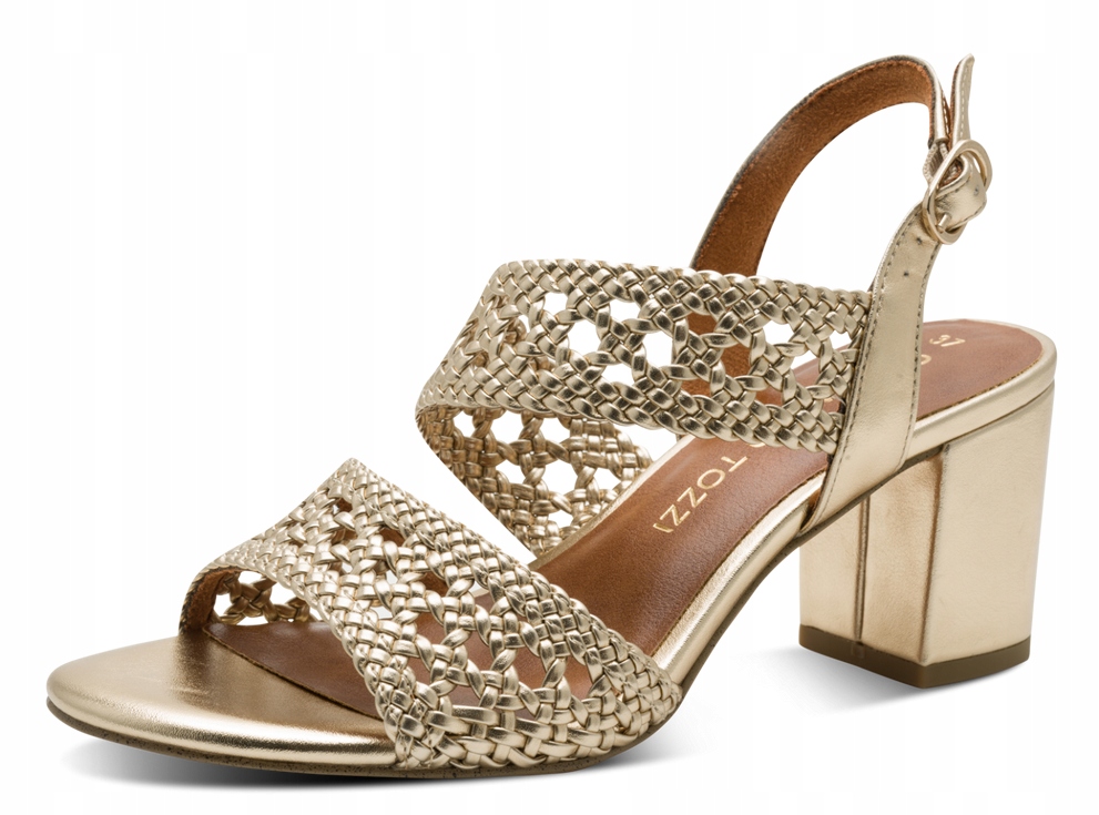 Marco Tozzi 2-28301-46 vel.36 zlaté elegantní sandály Feel Me
