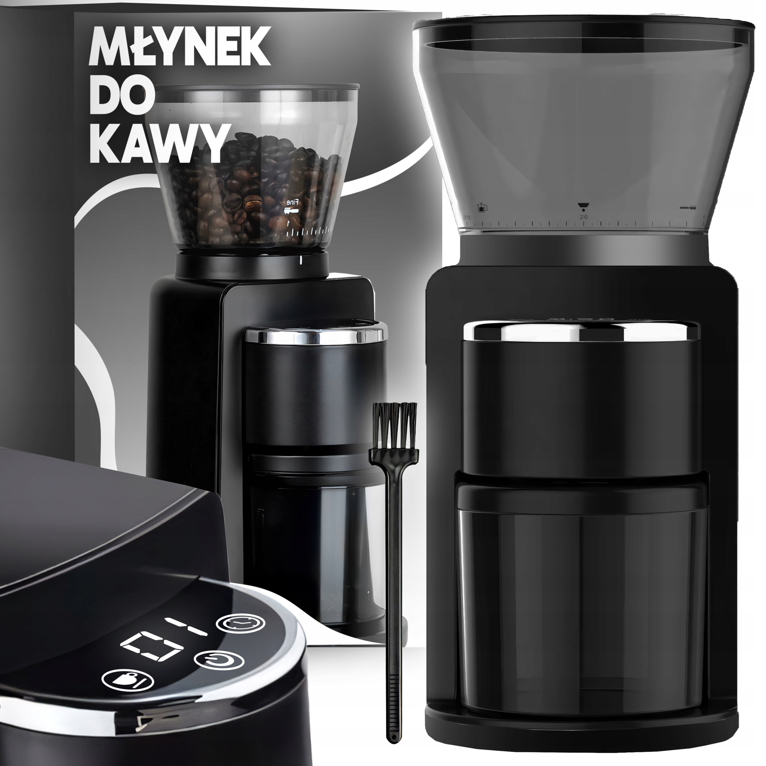 Elektrický Mlýnek Na Kávu 180 W Automatický, 53 Úrovní Mletí