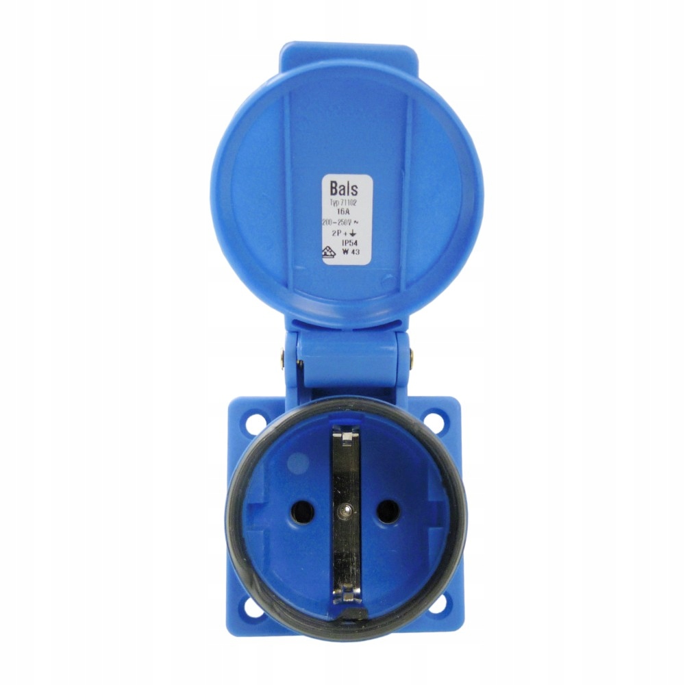 

Gniazdo tablicowe 230V 16A IP54 Schuko 71102 Bals