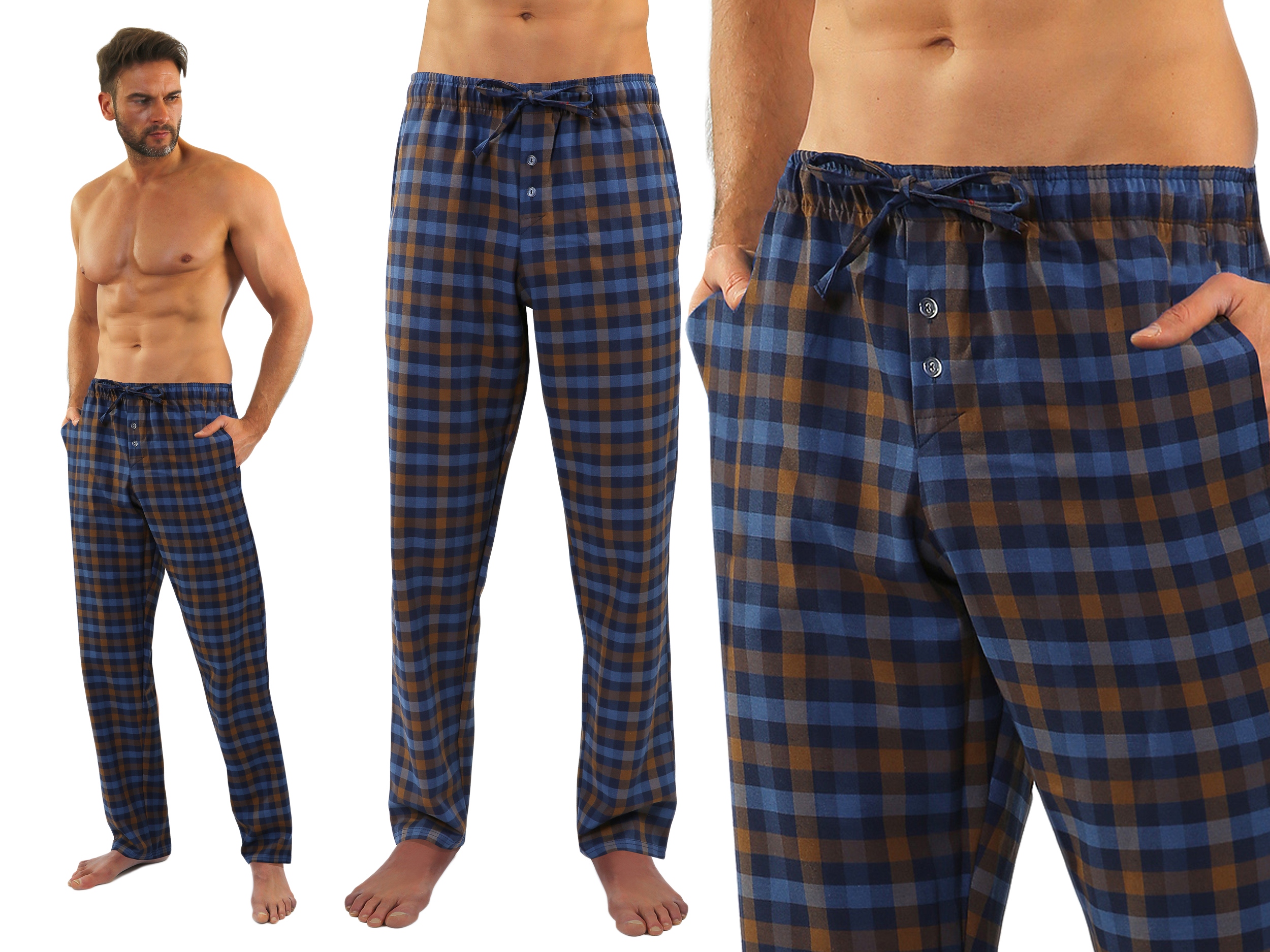 

Spodnie piżamowe długie Sesto Senso Milo2 NR.5 L