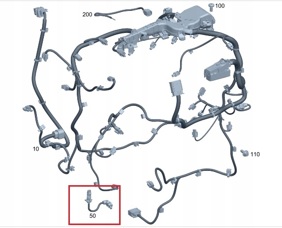 MERCEDES M264 Wiazka zaworu pompy oleju OE Stan opakowania oryginalne