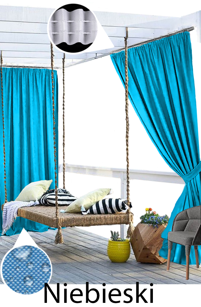 ZASŁONY OGRODOWE WODOODPORNE taśma 280 cm Producent inny