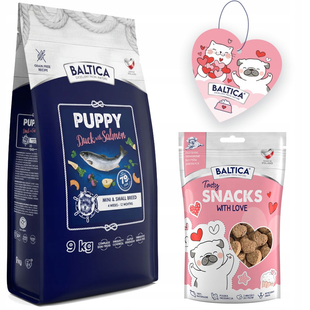 Baltica Puppy Salmon With Duck Xs/s 9KG Łosoś Dla Szczeniąt Małych Ras