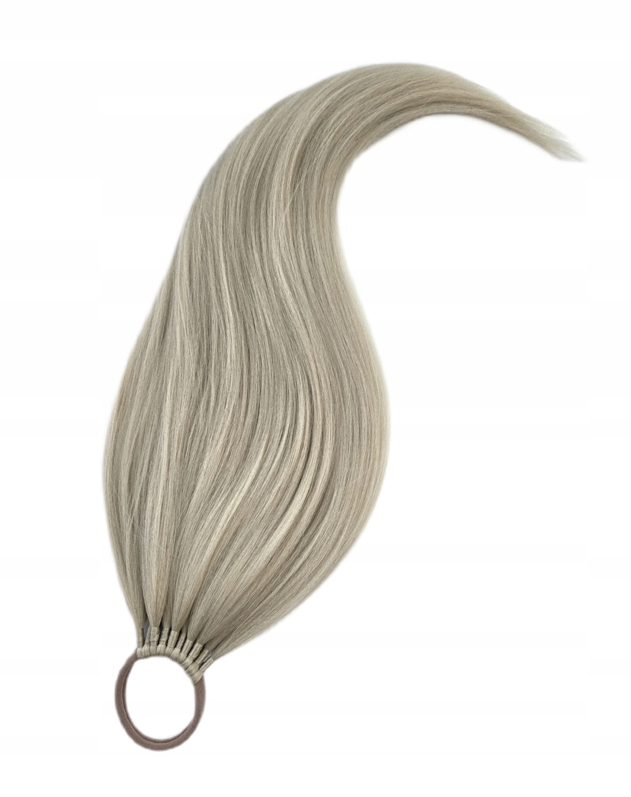 Připínací poník na gumičku, Příčesek, slaměný blond, Slaměná Blondýnka, 70 cm