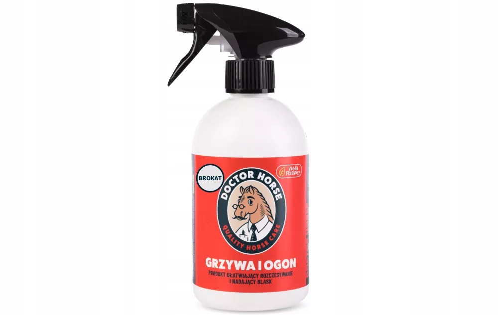 Spray do grzywy Dla Konia Doctorhorse ManeTail z brokatem 500ml