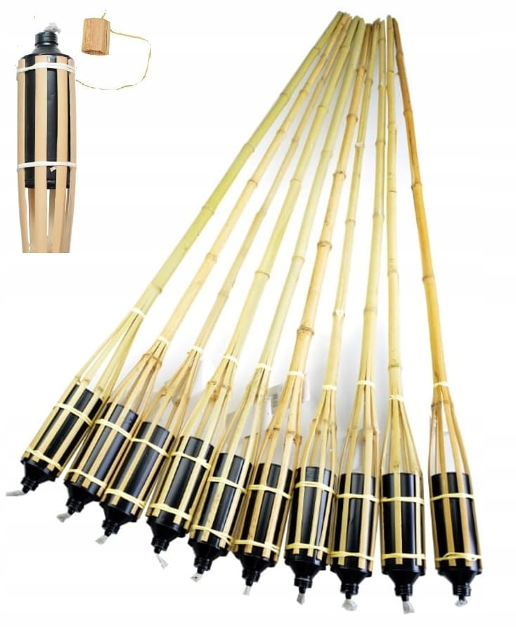 Bambusová pochodeň, zahradní pochodeň, kulig, ohnisko 150 cm x 10 ks