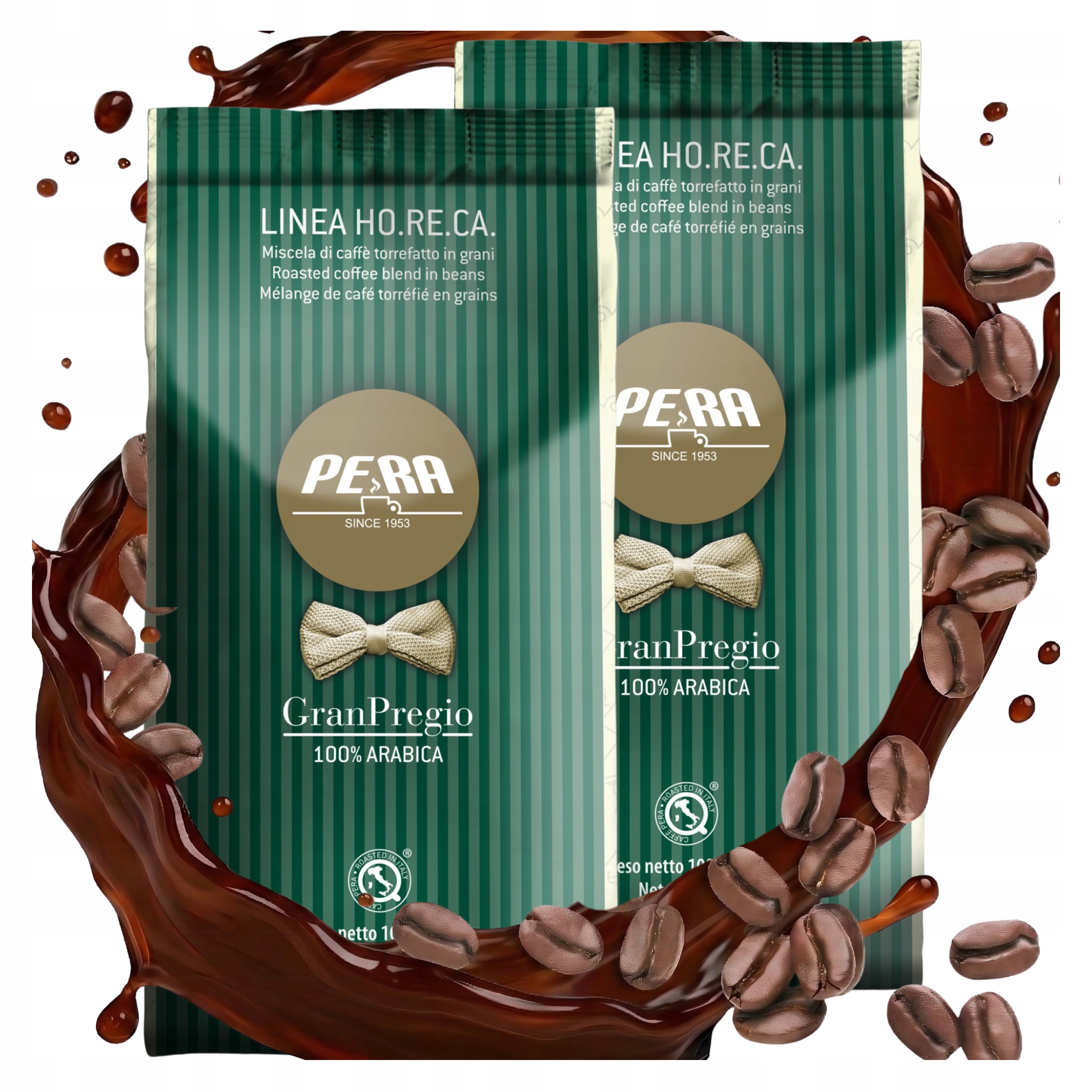 Levně Káva Zrnková Arabica 100% Italská Pera Gran Pregio Čerstvě pražená 2x1kg