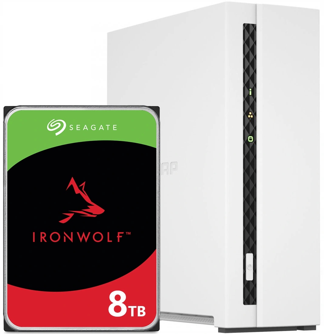 Nas souborový server Qnap TS-133 s 8TB Hdd diskem Seagate IronWolf
