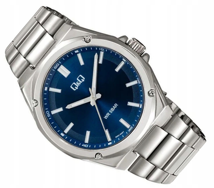 Pánské Sportovní Vodotěsné Hodinky 50 M Na Náramku Q&q Q05C-002P 42 mm