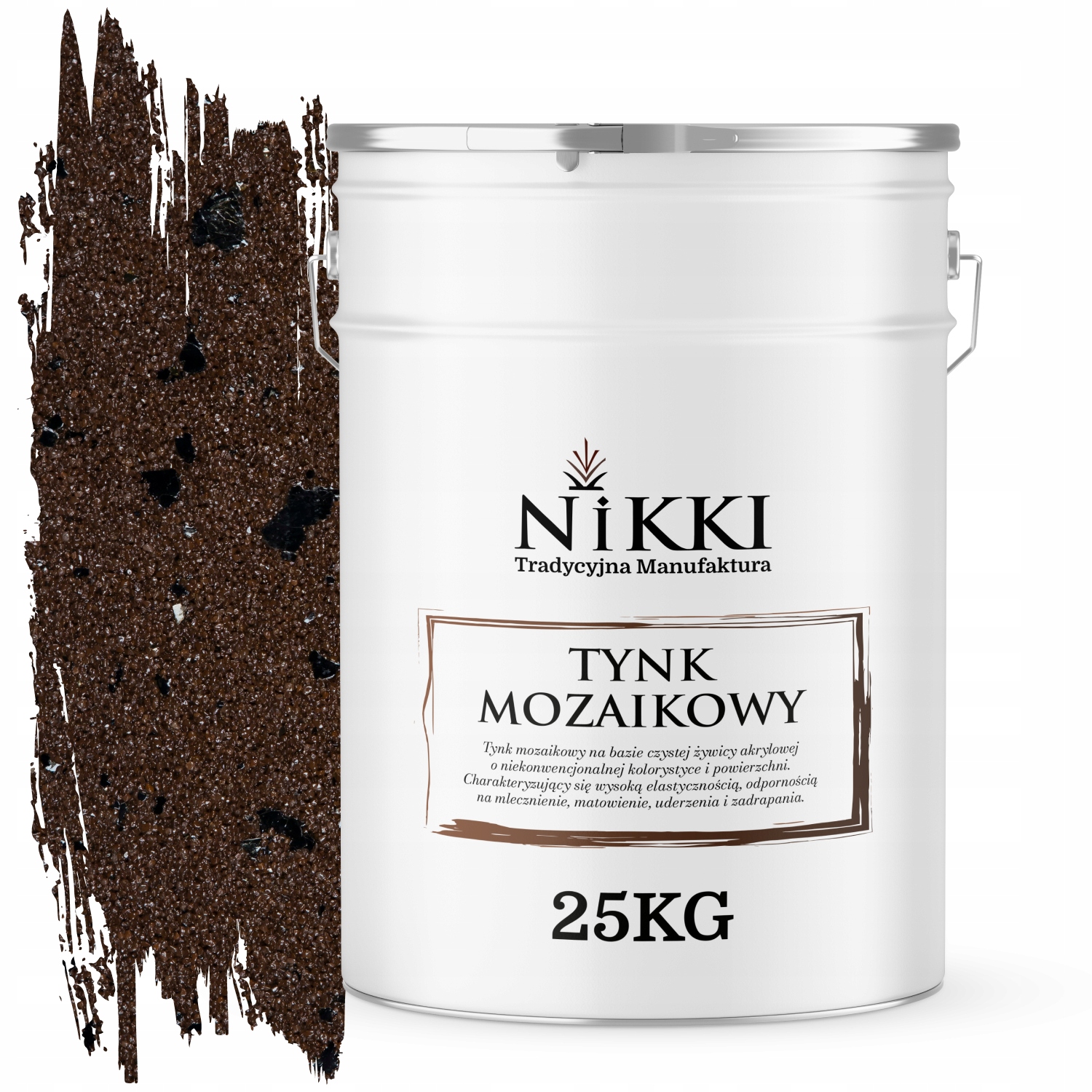 Mozaiková Omietka Živicová 25 Kg Vnútorná Hnedá Tmavá S Čiernou Sľudou M96