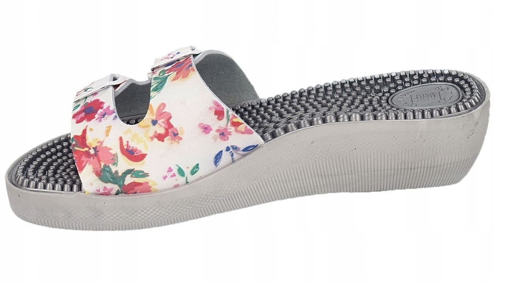 KLAPKI DAMSKIE MEDYCZNE ZDROWOTNE FAKIRKI MASUJĄCE Z KOLCAMI Rozmiar 39