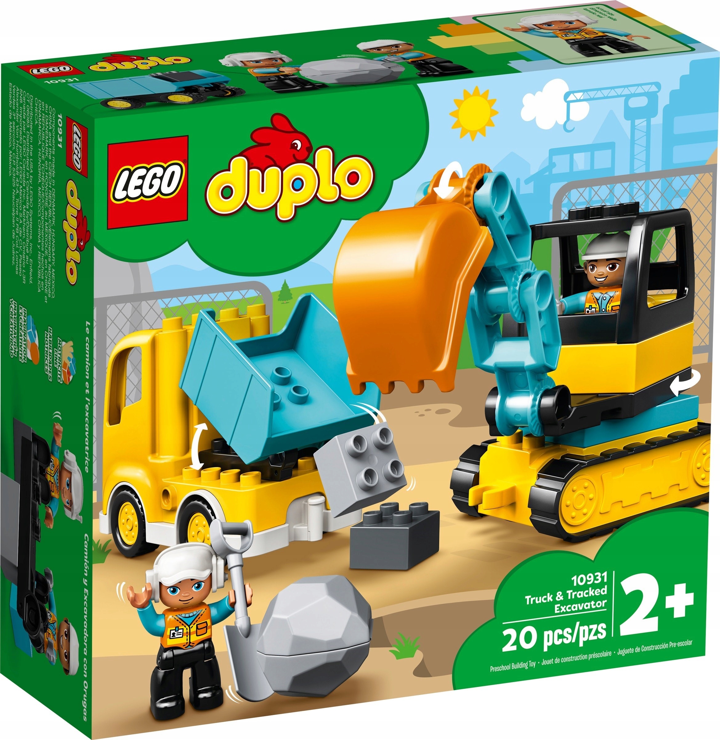 

Lego Duplo Ciężarówka i koparka gąsienicowa 10931